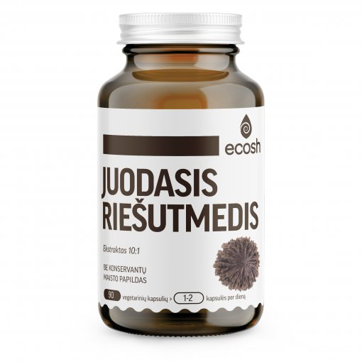 ECOSH Juodasis riešutmedis, 500mg, 90 kapsulių | Mano Vaistinė