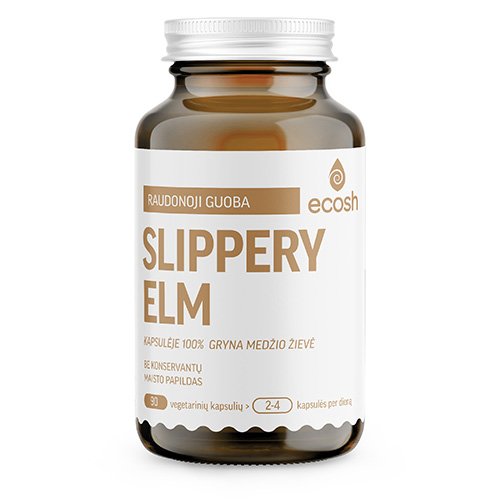 ECOSH Slippery elm, 90 kapsulių | Mano Vaistinė