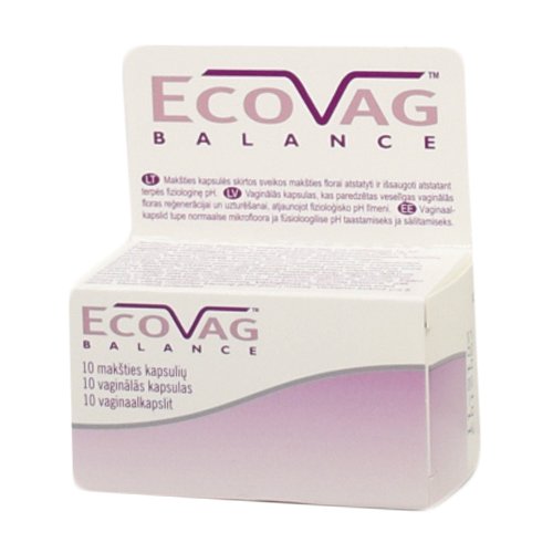 Vaginalinės, makšties kapsulės Ecovag makšties kapsulės, N10 | Mano Vaistinė
