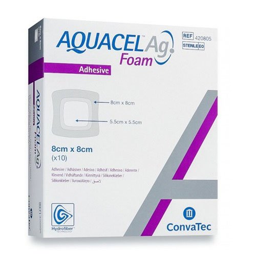 Aquacel AG Foam 8x8 N10 | Mano Vaistinė