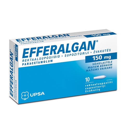 Efferalgan 150mg žvakutės N10 | Mano Vaistinė