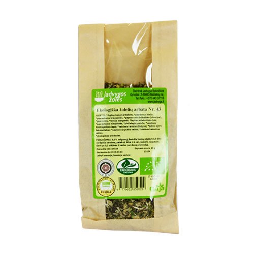 Arbatos ir vaistažolės virškinimui Ekologiška žolelių arbata Nr. 43 (žarnynui), 40 g | Mano Vaistinė