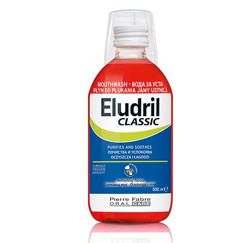 Mouthwash Eludril oral rinse aid, 500 ml | Mano Vaistinė