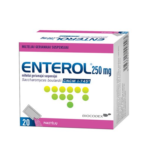 Enterol 250mg milteliai N20 | Mano Vaistinė