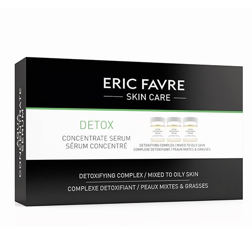 Eric Favre detoksikuojantis balansuojamasis serumas mišriai, riebiai odai DETOX SERUM 10x5ml