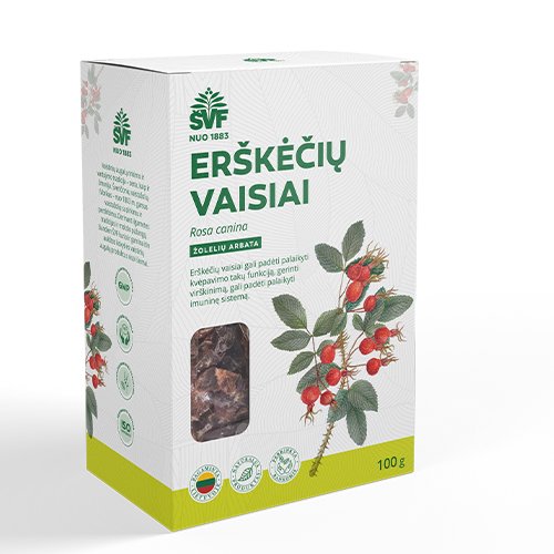 Arbatos ir vaistažolės Erškėčių vaisiai, 100 g (AC) | Mano Vaistinė