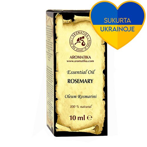 Kūno priežiūros priemonė AROMATIKA eterinis Rozmarinų aliejus 10ml N1 | Mano Vaistinė