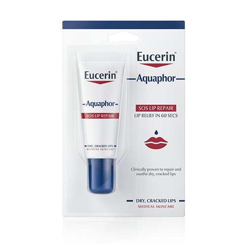 EUCERIN Aquaphor SOS atkuriamasis lūpų balzamas, 10 ml | Mano Vaistinė