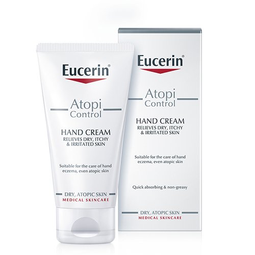 EUCERIN AtopiControl rankų kremas sausai, atopinei oda, 75 ml | Mano Vaistinė