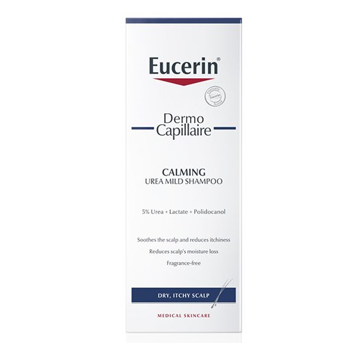 EUCERIN DermoCapillaire šampūnas sausai galvos odai su 5% šlapalo, 250 ml | Mano Vaistinė