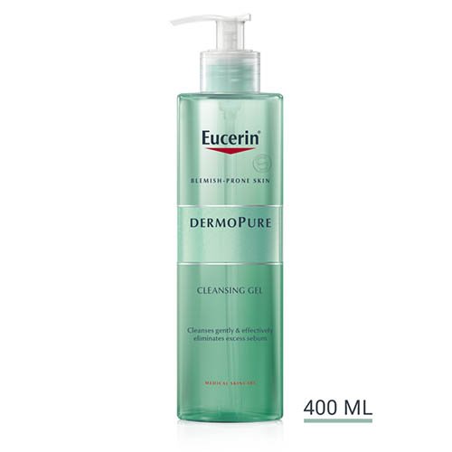 EUCERIN DermoPure prausimosi gelis į aknę linkusiai odai, 400 ml | Mano Vaistinė