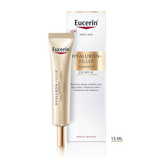 Akių srities kremas EUCERIN HYALURON-FILLER +ELASTICITY, 15 ml | Mano Vaistinė