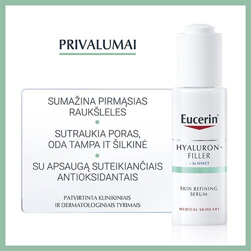 Odą atjauninantis serumas EUCERIN HYALURON-FILLER, 30 ml | Mano Vaistinė