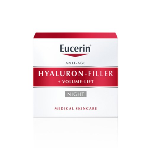 Naktinis kremas EUCERIN HYALURON-FILLER +VOLUME LIFT, 50 ml | Mano Vaistinė