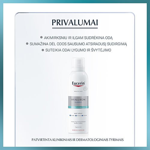 Purškiamoji migla EUCERIN HYALURON, 150 ml | Mano Vaistinė