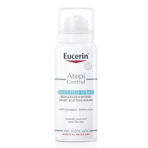 EUCERIN AtopiControl niežulį malšinantis purškalas sausai, atopinei odai, 50 ml | Mano Vaistinė