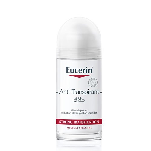 EUCERIN rutulinis antiperspirantas jautriai odai 48h, 50 ml | Mano Vaistinė