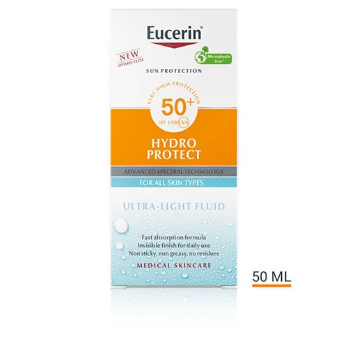 Eucerin Sun apsauginis kremas nuo saulės atsparus vandeniui SPF50 50ml  | Mano Vaistinė