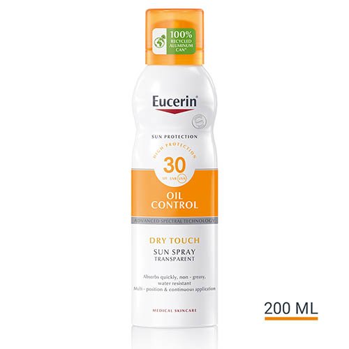 Apsauga nuo saulės EUCERIN Sun Sensitive Protect purškalas (dulksna) nuo saulės SPF30 200ml  | Mano Vaistinė