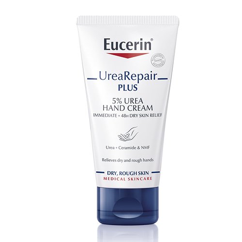 EUCERIN UreaRepair PLUS rankų kremas sausai odai su 5% šlapalo, 75 ml | Mano Vaistinė