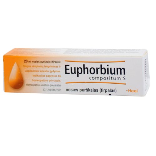 Homeopatinis vaistas Euphorbium Compositum S nosies purškalas, 20 ml | Mano Vaistinė