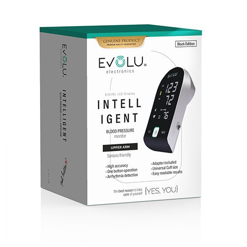 Kraujospūdžio matuoklis EVOLU INTELLIGENT BLACK EDITION | Mano Vaistinė