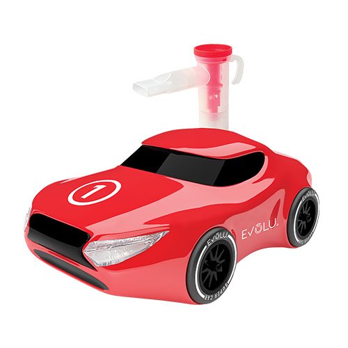 Sukurtas vaikams, bet tinka ir suaugusiems Kompresinis inhaliatorius vaikams EVOLU SUPER CAR | Mano Vaistinė