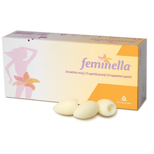 Medicinos priemonė Feminella makšties ovulės N10 | Mano Vaistinė