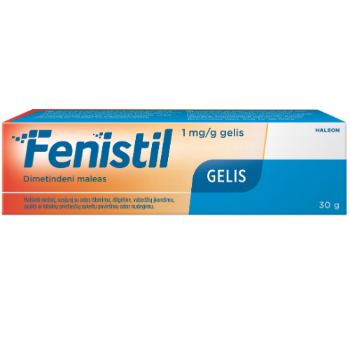 Gelis nuo alergijos FENISTIL 0.1%, 30 g | Mano Vaistinė Gelis nuo alergijos FENISTIL 0.1%, 30 g | Mano Vaistinė
