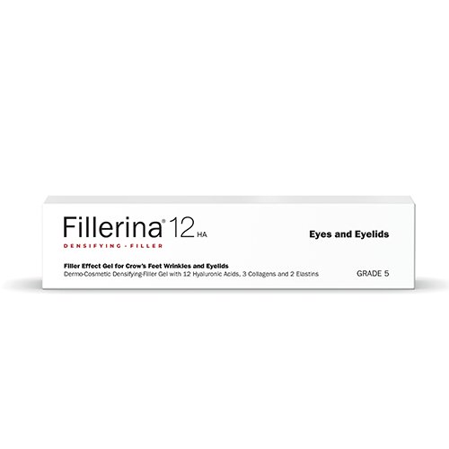 Dermatologinis gelinis užpildas paakiams ir akių vokams FILLERINA 12 HA, 5 lygis, 15 ml | Mano Vaistinė