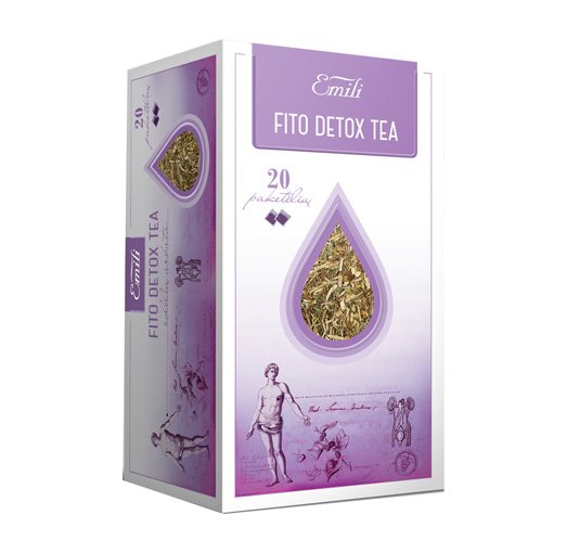Arbatos ir vaistažolės Fito Detox arbata, 1.5 g, N20 | Mano Vaistinė