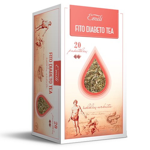 Arbatos ir vaistažolės  Fito Diabeto arbata, 1.5 g, N20 (Emili) | Mano Vaistinė