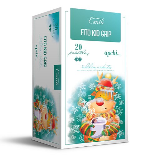 Žolelių arbata vaikams Fito Kid Grip arbata 1.5 g, N20 | Mano Vaistinė