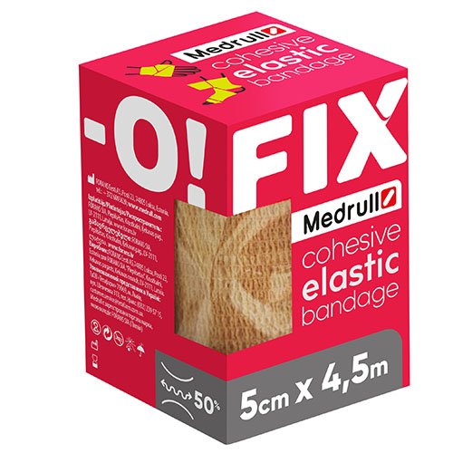 Medrull elastinis lipnus tvarstis FIX-O 5cmx4,5m N1 | Mano Vaistinė