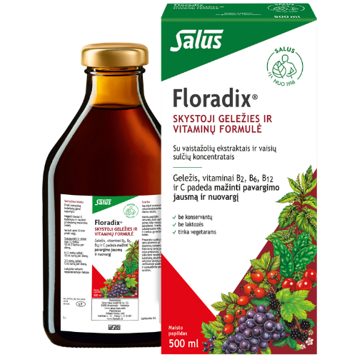 Skystasis maisto papildas Skystosios geležies formulė FLORADIX, 500 ml | Mano Vaistinė Skystasis maisto papildas Skystosios geležies formulė FLORADIX, 500 ml | Mano Vaistinė