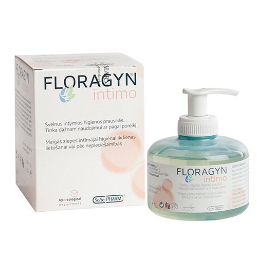 Intymios higienos prausiklis Floragyn Intimo intymios higienos prausiklis, 200 ml | Mano Vaistinė
