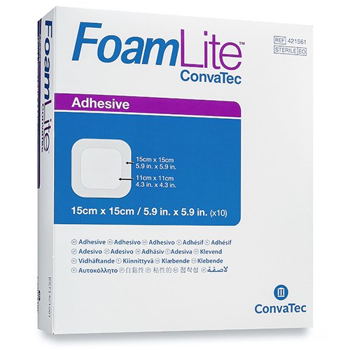 Foam Lite ConvaTec 15cmx15cm N10 421561 | Mano Vaistinė
