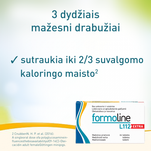 FORMOLINE L112 EXTRA 750mg, 128 tablečių | Mano Vaistinė