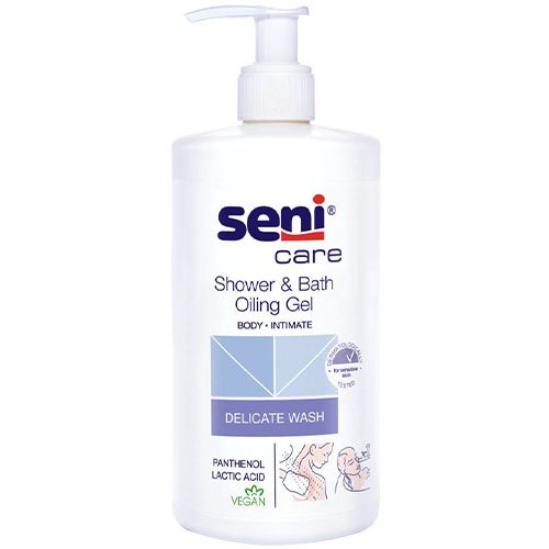 Aliejinė dušo ir vonios želė SENI CARE, 500 ml | Mano Vaistinė