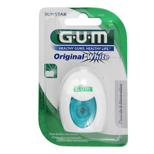 GUM balinantis dantų siūlas ORIGINAL WHITE, 30 m | Mano Vaistinė