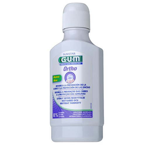 GUM burnos skalavimo skystis nešiojantiems ortodontinius prietaisus, ORTHO, 300ml | Mano Vaistinė