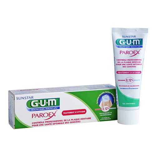 GUM dantų pasta 0,12% chlorhexidine PAROEX+CPC 75 ml | Mano Vaistinė