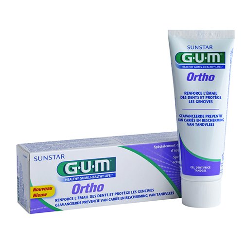 GUM dantų pasta nešiojantiems ortodontinius prietaisus, ORTHO, 75 ml | Mano Vaistinė
