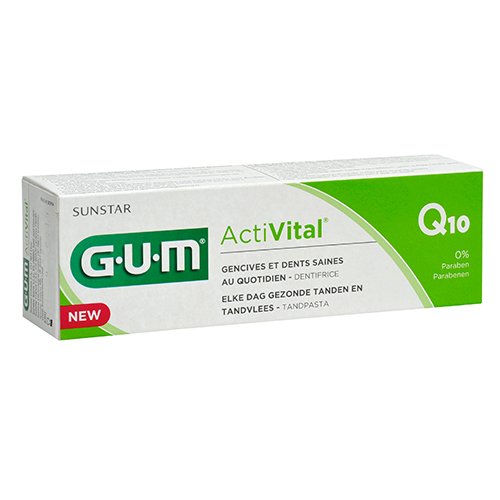 GUM dantų pasta su kofermentu Q10 ACTIVITAL,  75ml | Mano Vaistinė