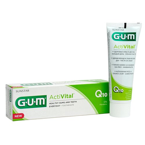 GUM dantų pasta su kofermentu Q10 ACTIVITAL,  75ml | Mano Vaistinė