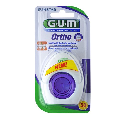 GUM siūlas ortodontiniams prietaisams ORTHO, 50m | Mano Vaistinė