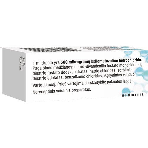 Vaistas nosiai Galazolin 0.05 % nosies lašai, 10 ml | Mano Vaistinė