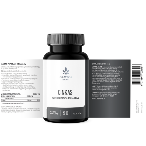 Cinkas, GAMTOS NAMAI, 90 tabl. | Mano Vaistinė