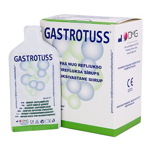 Medicinos priemonė Gastrotuss sirupas nuo refliukso 20ml N20 | Mano Vaistinė