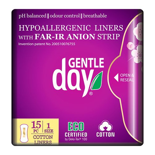 Higienos priemonė Gentle Day Far-IR Anion MINI kasdieniai įklotai N15 | Mano Vaistinė